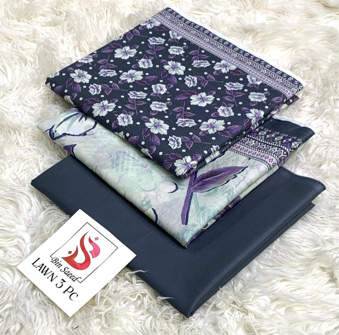 Digital print lawn 3 peace collection by Range Paak