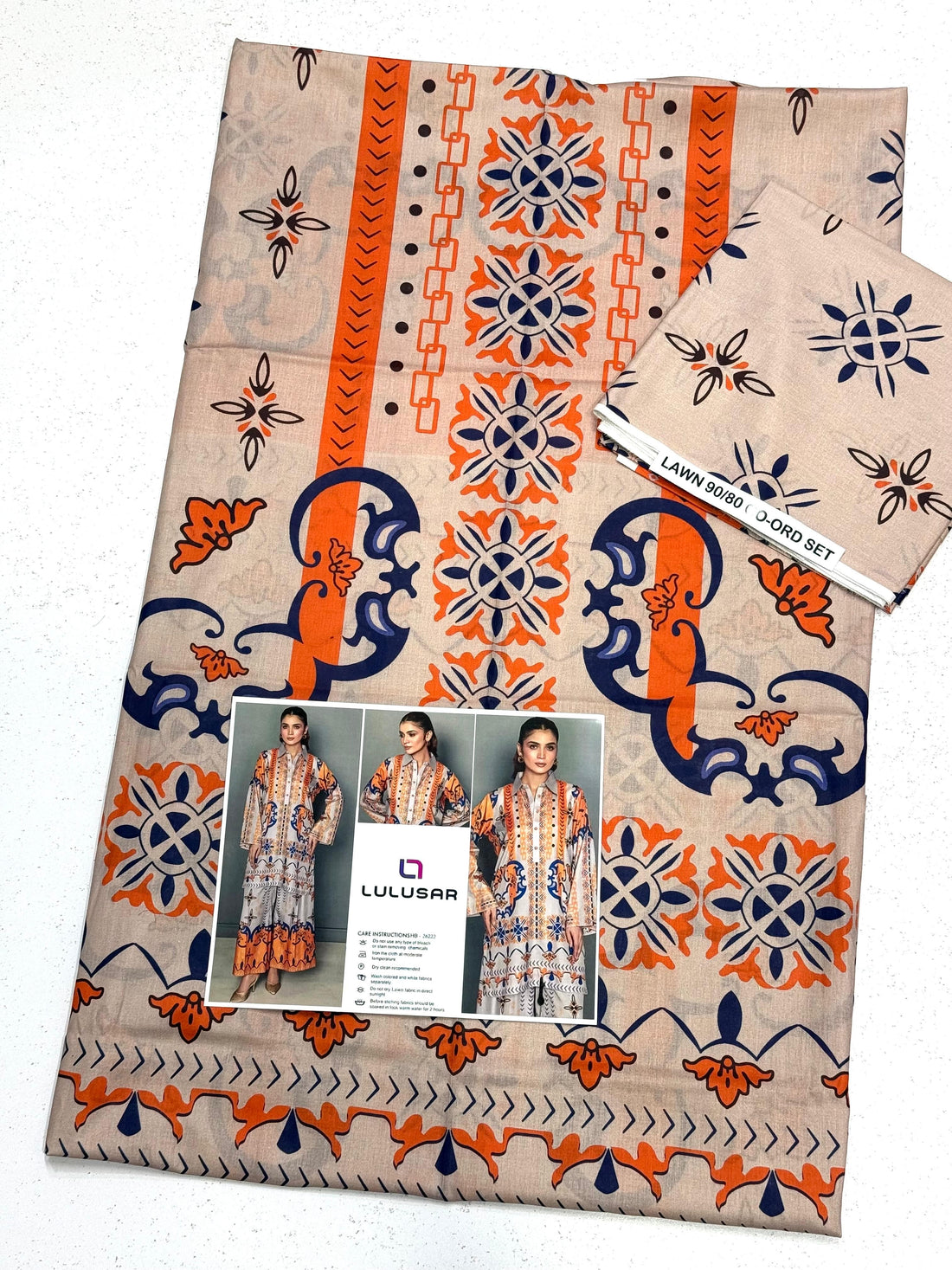Lulusar brand 2 peace digital printed lawn best lawn quality